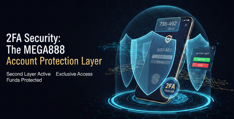 MEGA888 Two-Factor Authentication Flow MEGA888 Two-Factor Authentication Flow